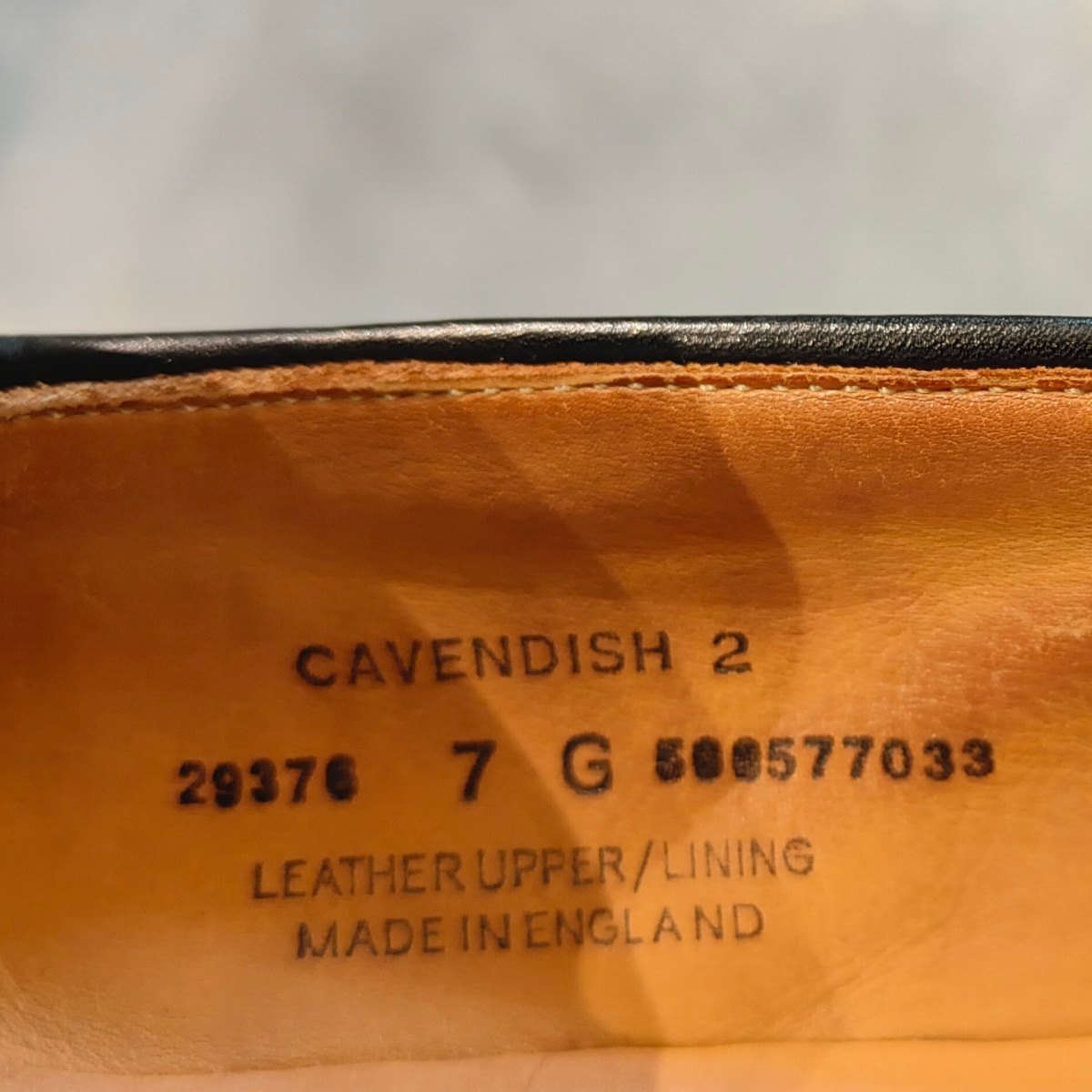 美品【CROCKETT&JONES】クロケット&ジョーンズ キャベンディッシュ2 タッセルローファー カーフ ブラック サイズUK7G 337ラスト