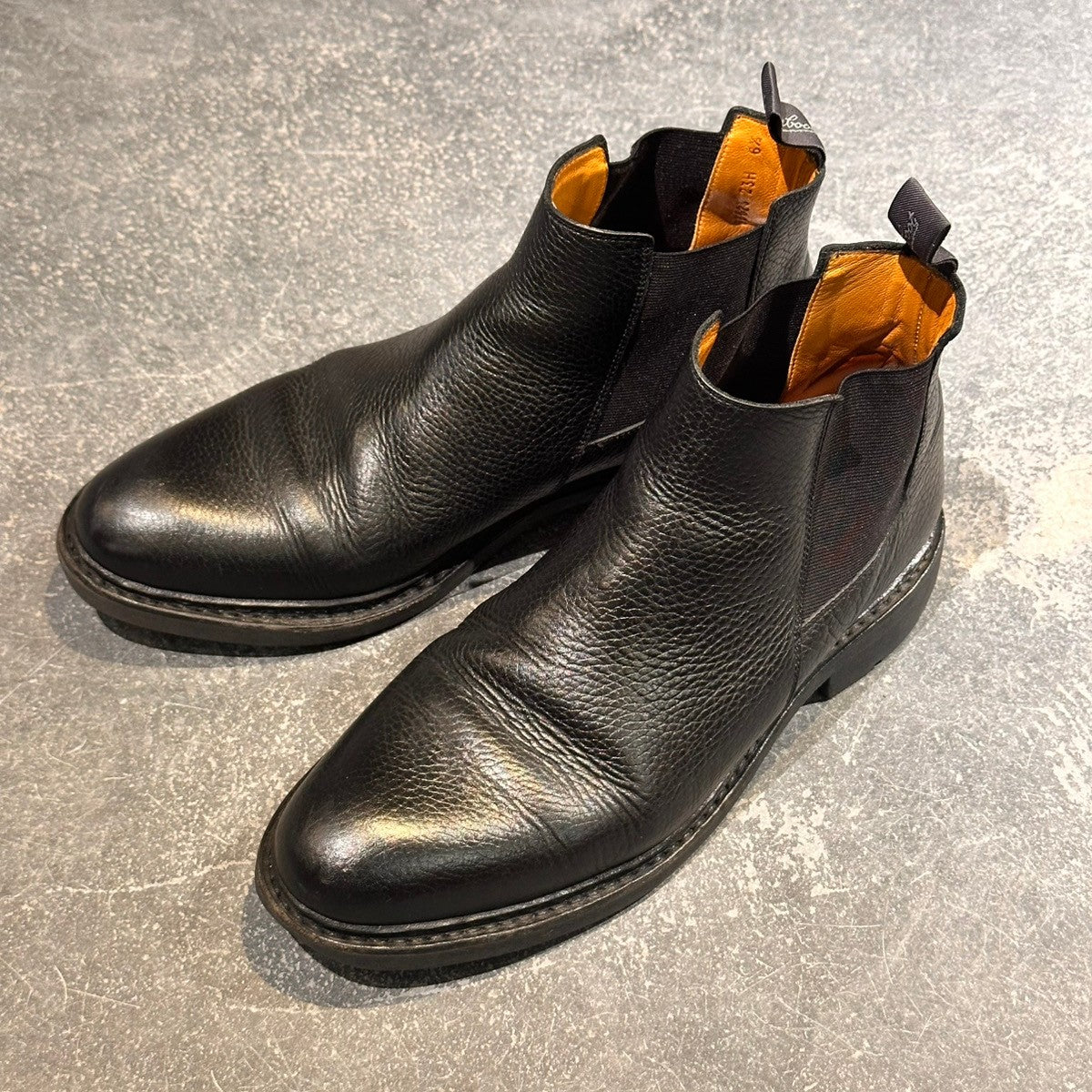 【Paraboot】パラブーツ シャンフォート サイドゴアブーツ グレインレザー ブラック サイズUK6.5