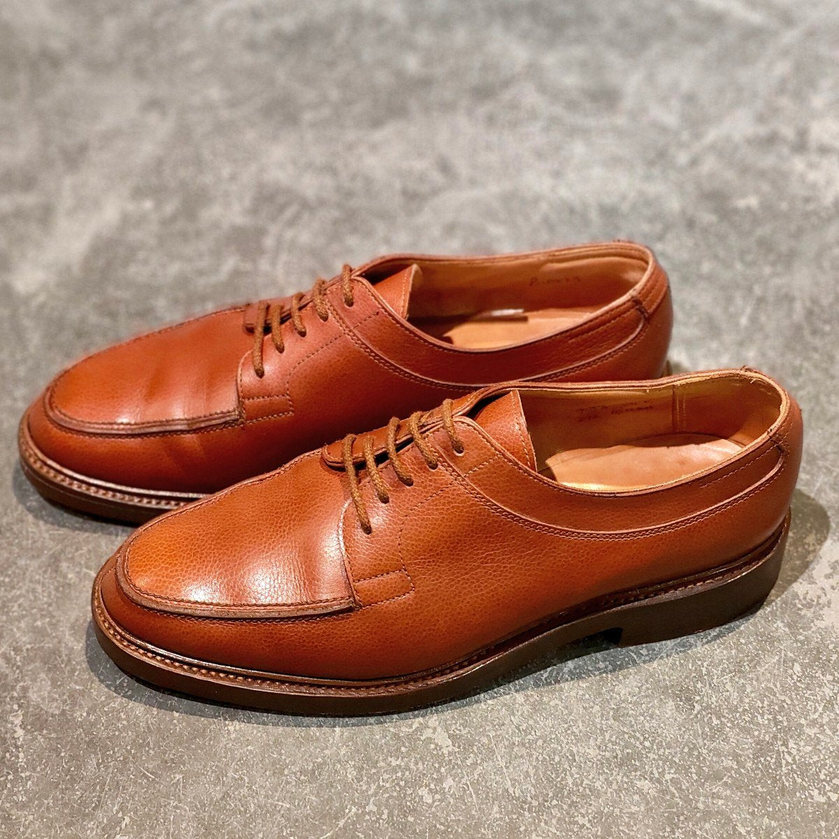 希少 極美品【JOHN LOBB】ジョンロブ PARISロゴ ブッシュ Uチップ グレインレザー ブラウン サイズUK5.5E 292ラスト