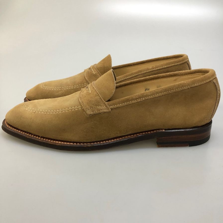 【ALDEN】オールデン ユナイテッドアローズ別注 ペニーローファー サンド スエード 3452UF ブラウン メンズ サイズ8.5 UNITED ARROWS