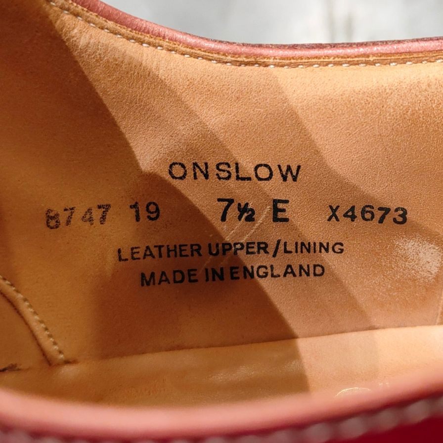 CROCKETT&JONES】クロケット&ジョーンズ オンスロウ Uチップ