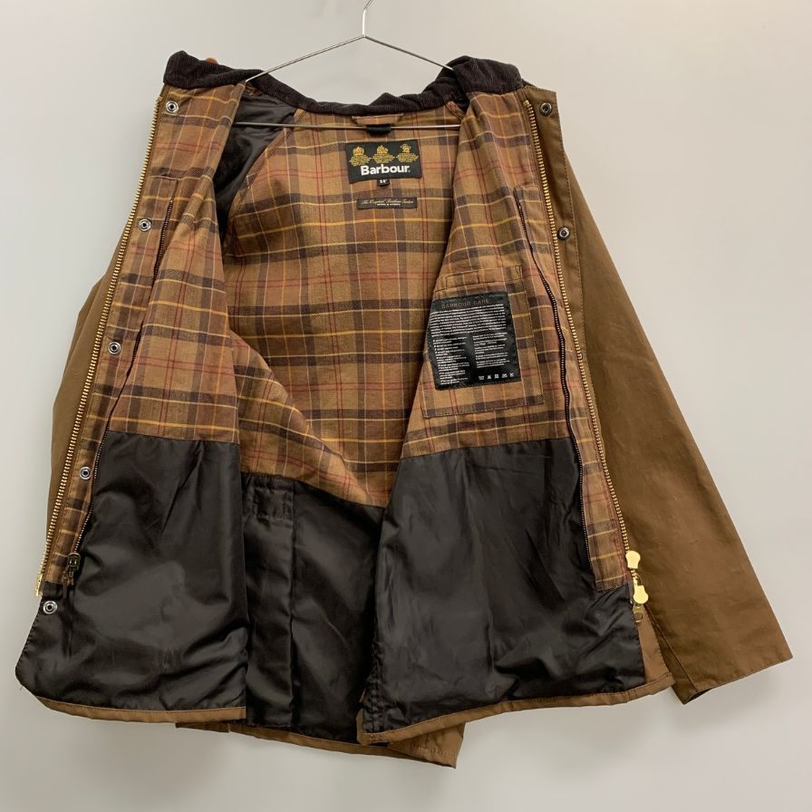【Barbour】バブアー ビデイル フード  オイルド ジャケット 3ワラント メンズ サイズ38 ベージュ
