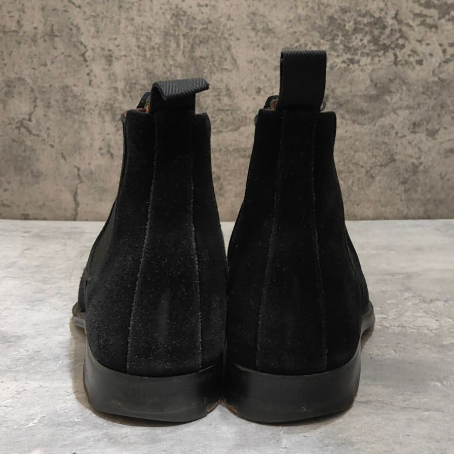【Lloyd Footwear】ロイドフットウェア M7242BS サイドゴアブーツ スエード ブラック サイズUK7