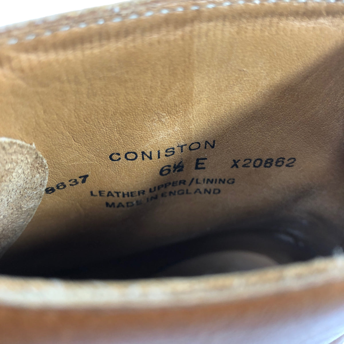【Crockett & Jones】クロケットジョーンズ トレーディングポスト別注 コニストン キャップトゥブーツ ライトブラウン サイズUK6.5E メンズ