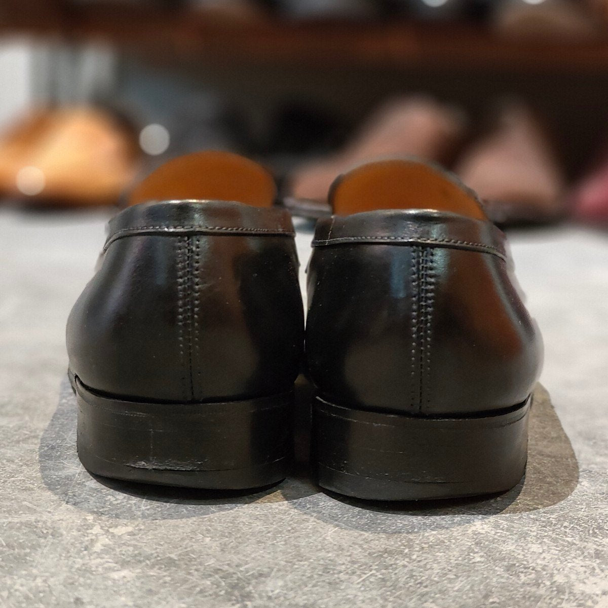 美品 【J.M.WESTON】ジェイエムウエストン 180 シグニチャーローファー ボックスカーフ ブラック サイズ UK6C 41ラスト 参考定価￥156,200-