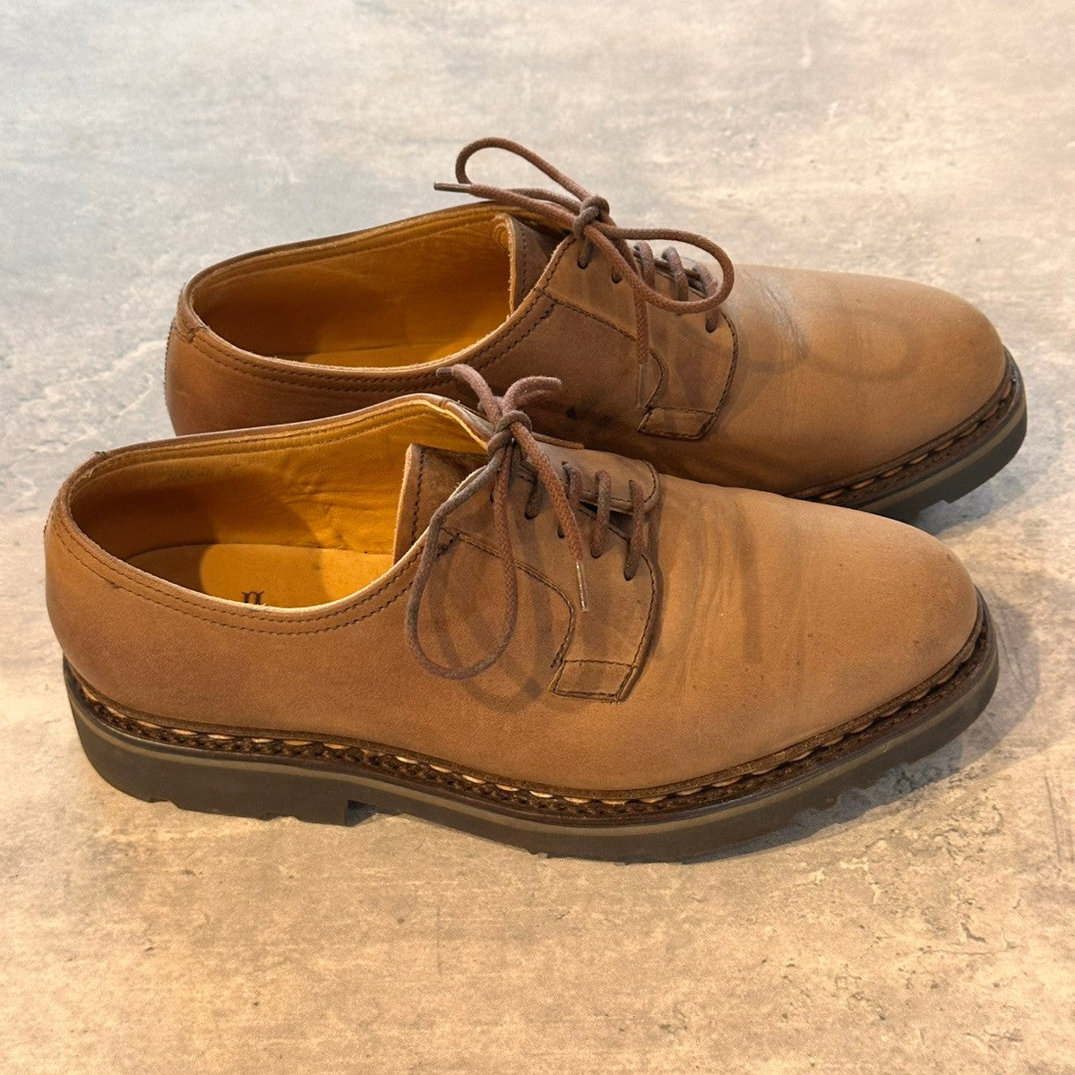 【JOHNLOBB】ジョンロブ ユタ コテージライン ユタ プレーントゥ ヌバックレザー ブラウン サイズUK5.5相当 8695ラスト
