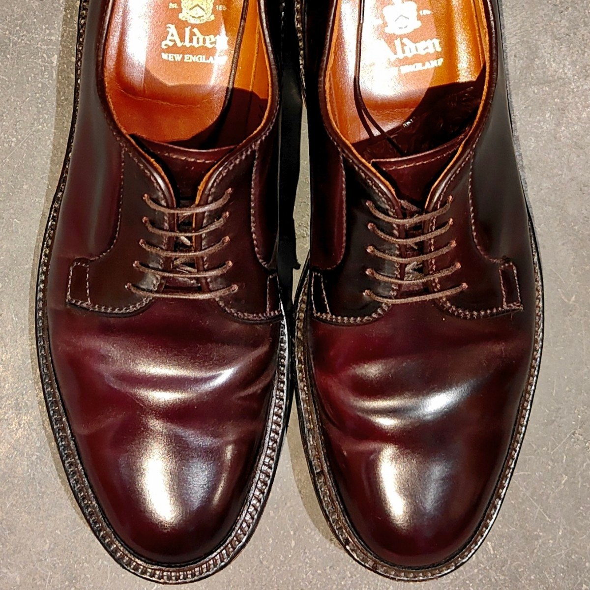 極美品【ALDEN】オールデン 990 プレーントゥ コードバン ダーク