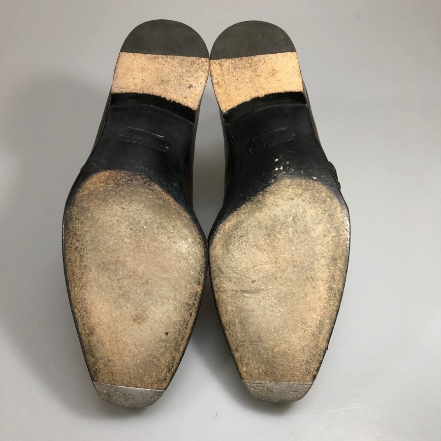 【JOHN LOBB】ジョンロブ チャペル ダブルモンク レザーシューズ ミュージアムカーフ ブラウン 6E