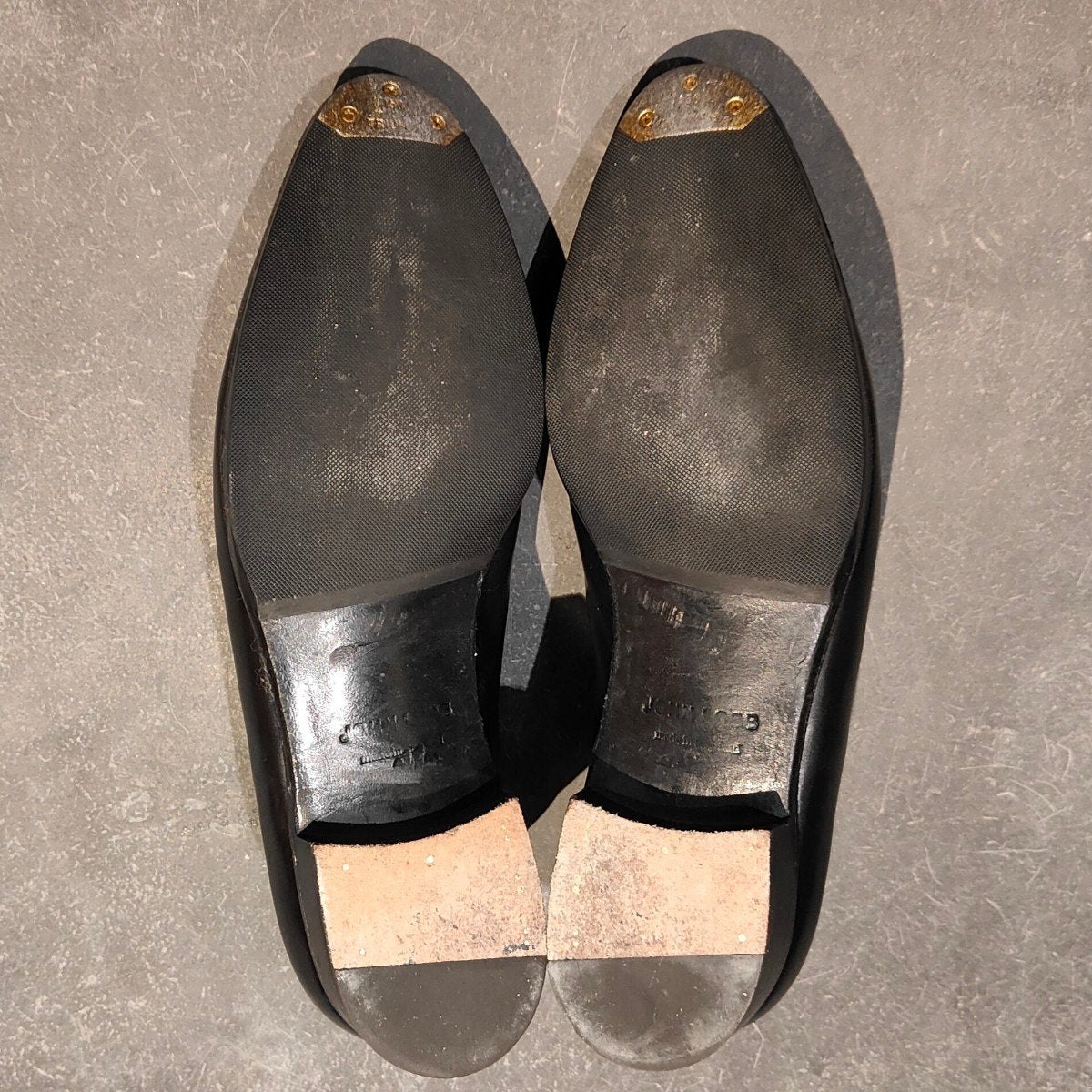使用数回【JOHN LOBB】ジョンロブ マールドン プレステージライン ホールカット カーフ ブラック サイズ UK7.5E 8000ラスト 参考定価￥443,300-