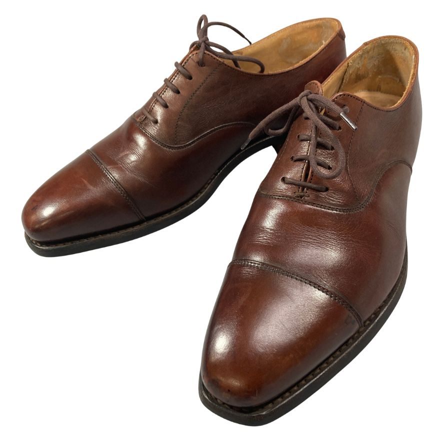【CROCKETT&JONES】クロケット&ジョーンズ ストレートチップ ハラム ダークブラウン サイズ6.5E HALLAM