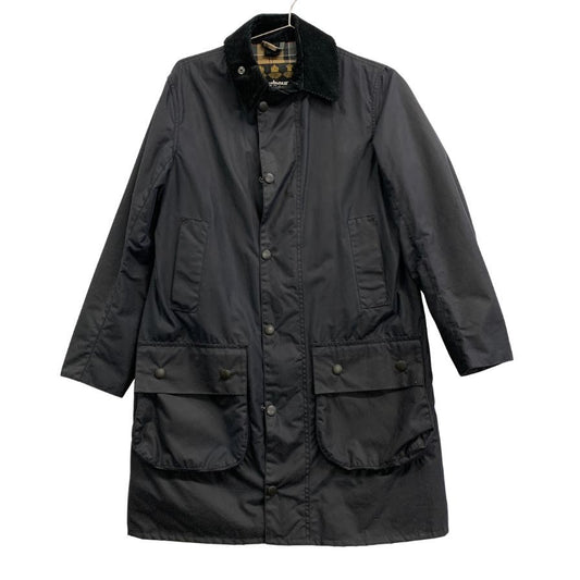 【Barbour】バブアー SL ボーダー ワックスド コート 英国製 メンズ サイズ 34 ダークネイビー