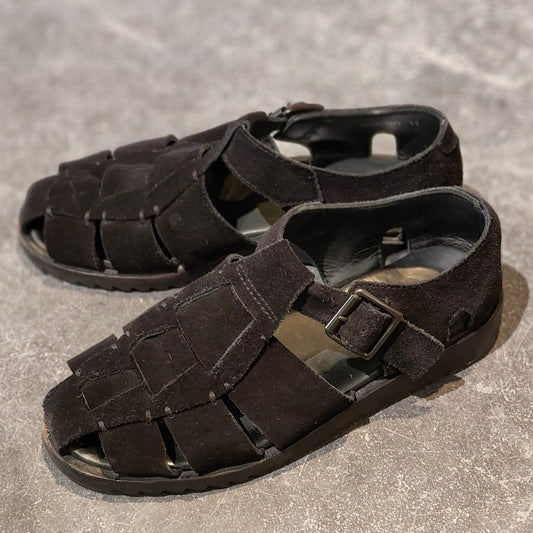 美品【Paraboot】パラブーツ パシフィック グルカサンダル スエード ブラック サイズ39