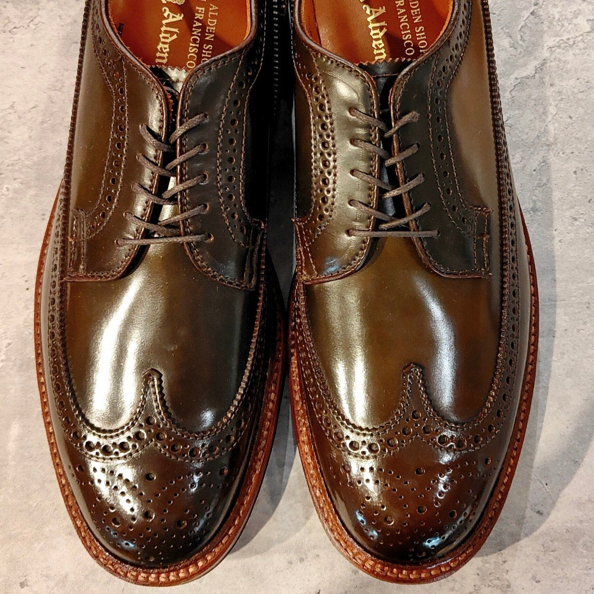 希少 未使用 【ALDEN】オールデン 97894 LWB コードバン シガー サイズ US10.5D バリーラスト