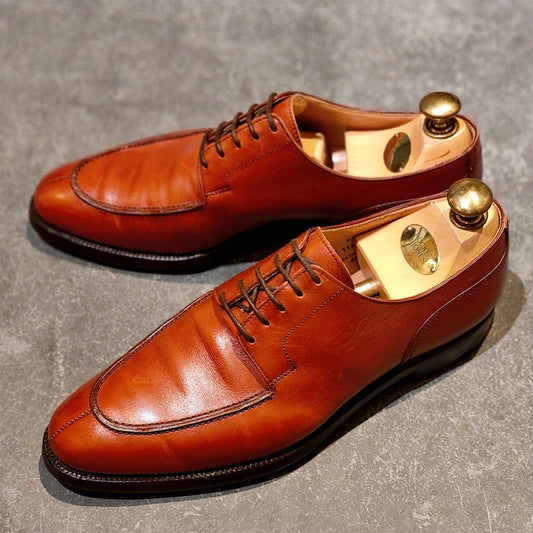 美品【CROCKETT&JONES】クロケット&ジョーンズ シップス別注 ニューポート Uチップ ブラウン サイズUK6E