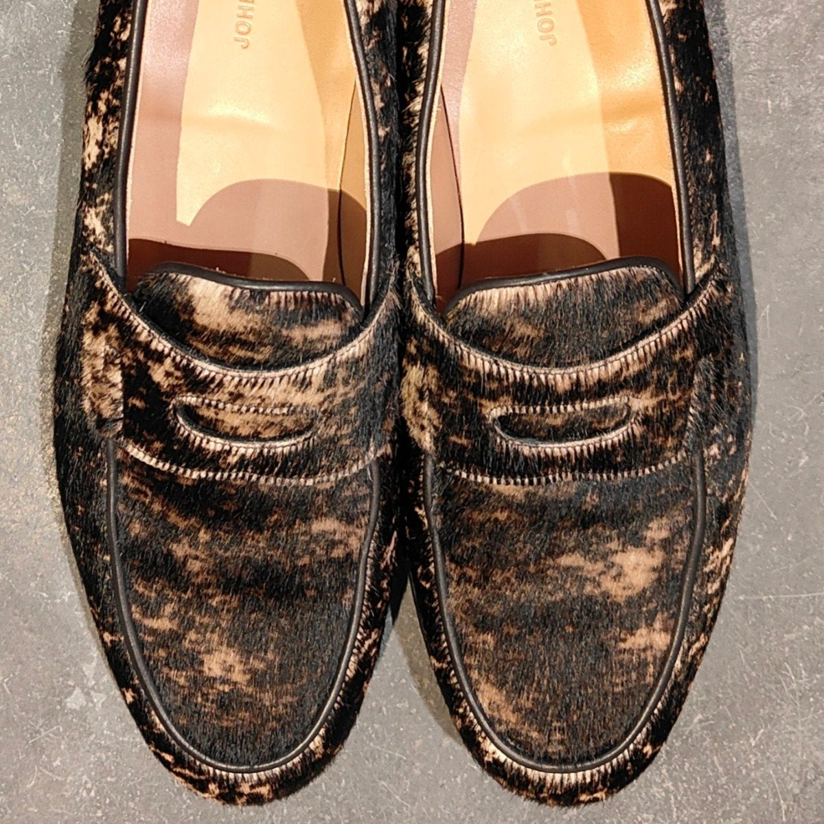 希少 使用数回 【JOHN LOBB】ジョンロブ ロペス ローファー ブリストルハイド ハラコ サバンナ サイズ UK8E 4395ラスト 参考定価￥269,500-