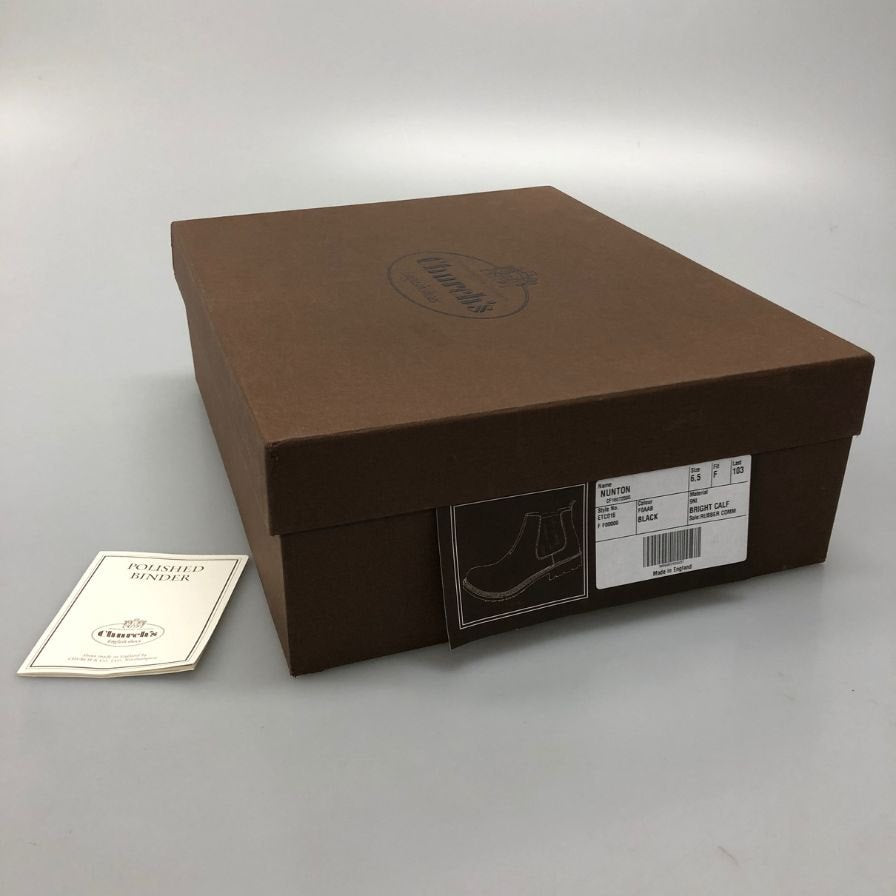 【church's】チャーチ  ブーツ カーフ ブラック（黒） サイズ 6.5F ラスト