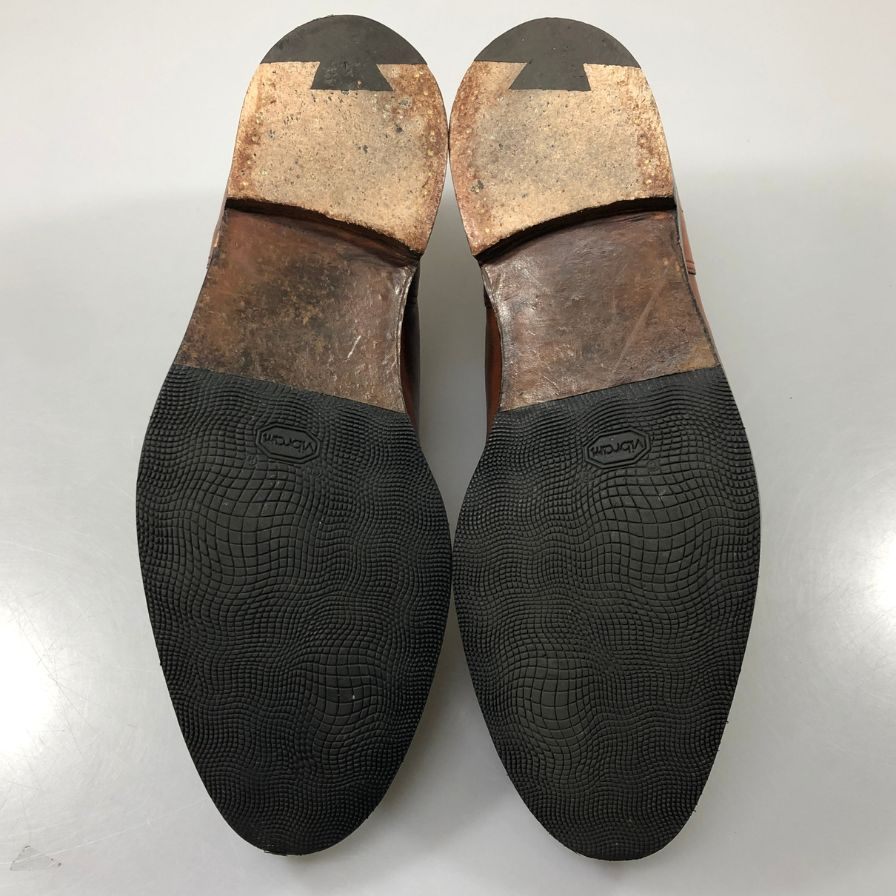 【CROCKETT&JONES】クロケット＆ジョーンズ レースアップシューズ スプリットトゥ  Uチップ ブラウン サイズ8.5E