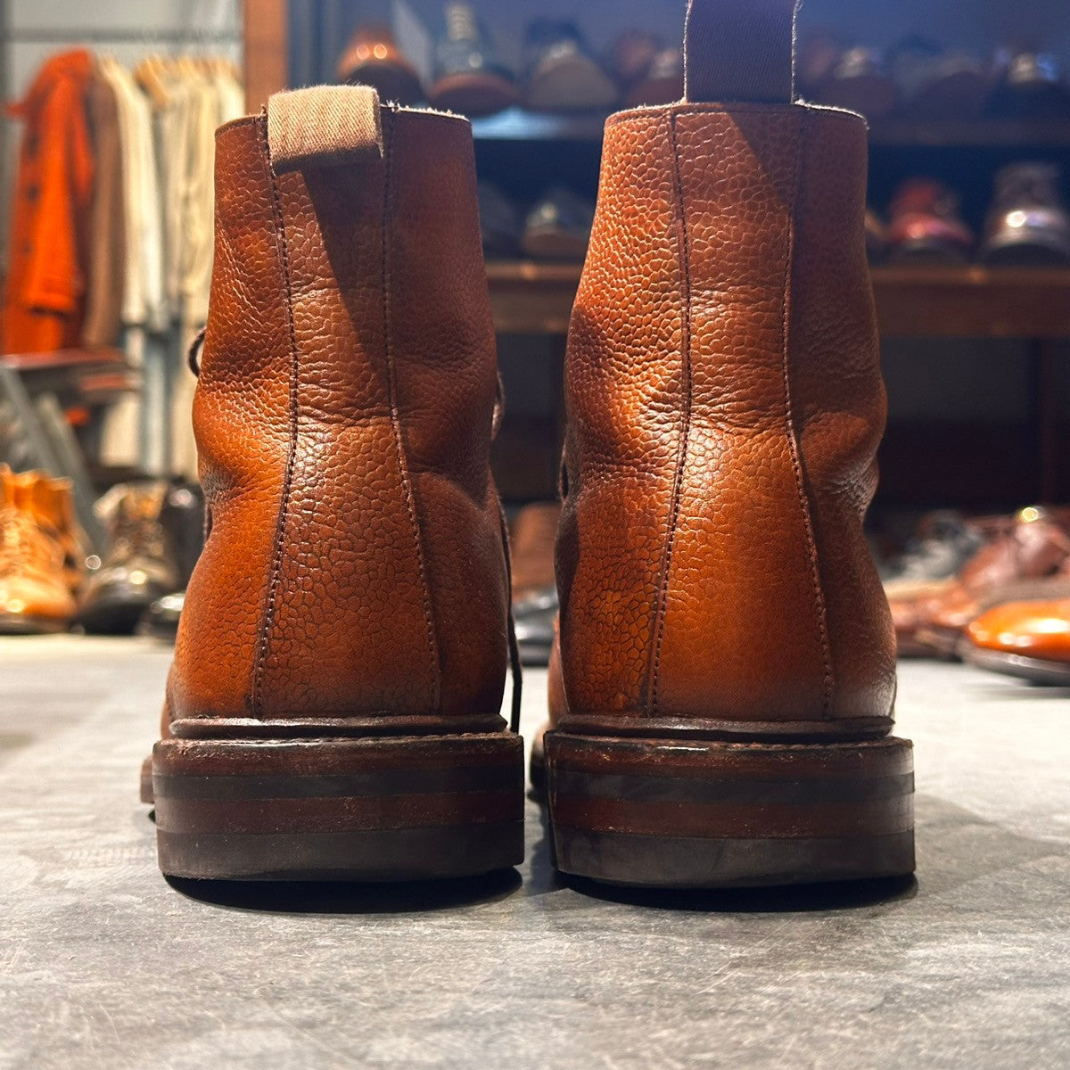 【CROCKETT&JONES】クロケット&ジョーンズ コニストン SUBS カントリーブーツ グレインレザー ブラウン サイズUK7E 8637ラスト