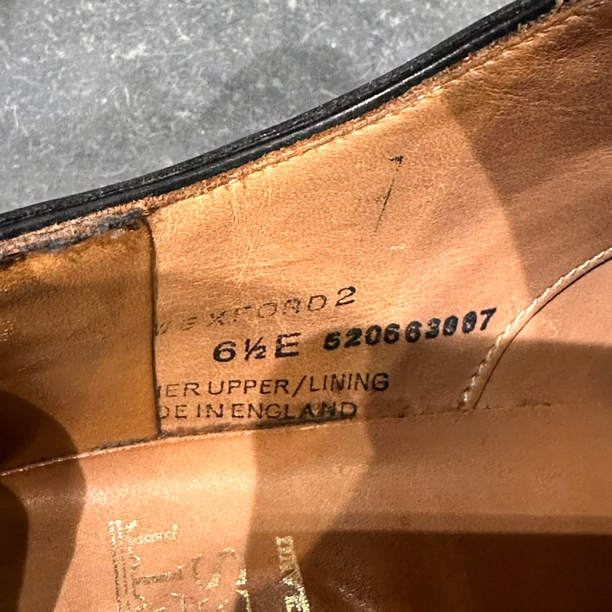 【CROCKETT&JONES】クロケット&ジョーンズ WEXFORD2 ウェックスフォード2 Uチップ カーフ ブラック サイズUK6.5E 371ラスト