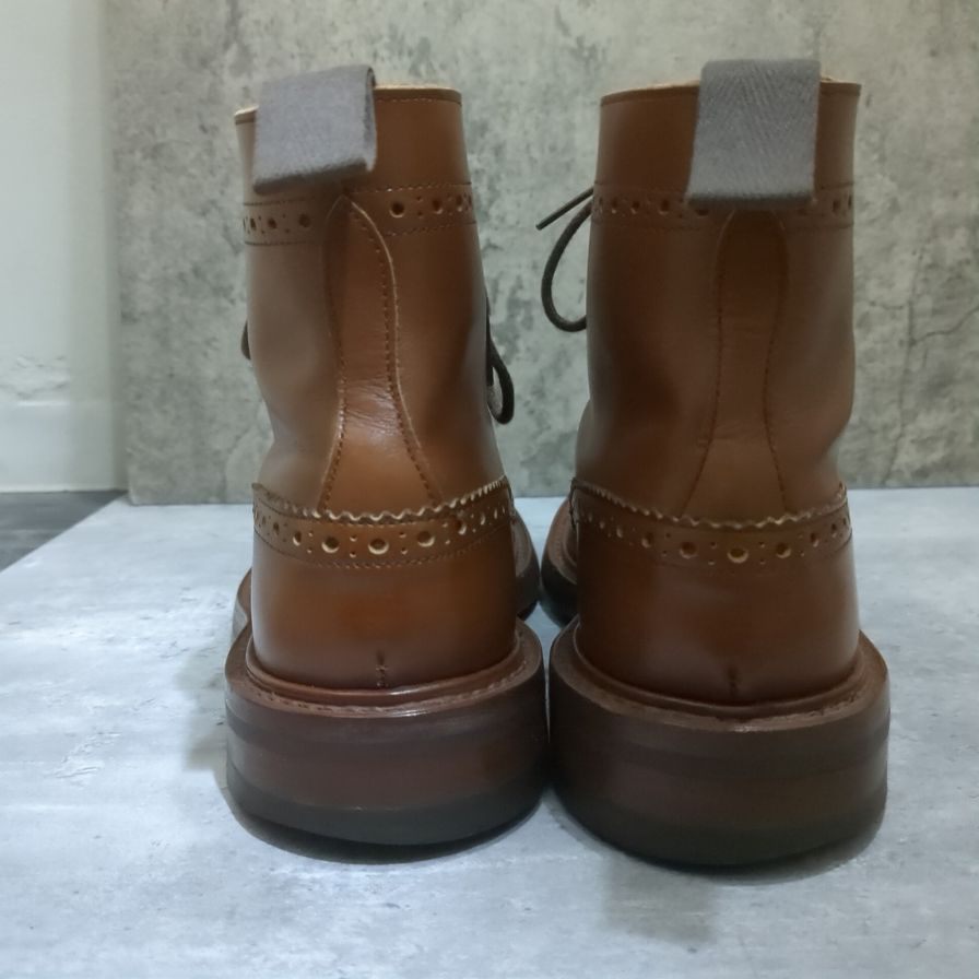 【Tricker's】トリッカーズ M2508 カントリーブーツ カーフ メンズ サイズUK7.5 ブラウン