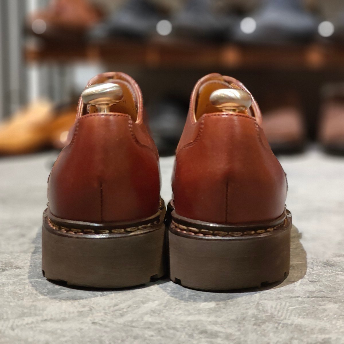 試着程度【Paraboot】パラブーツ シャンボード Uチップ リスレザー マロン サイズ UK6 定価￥96,800-