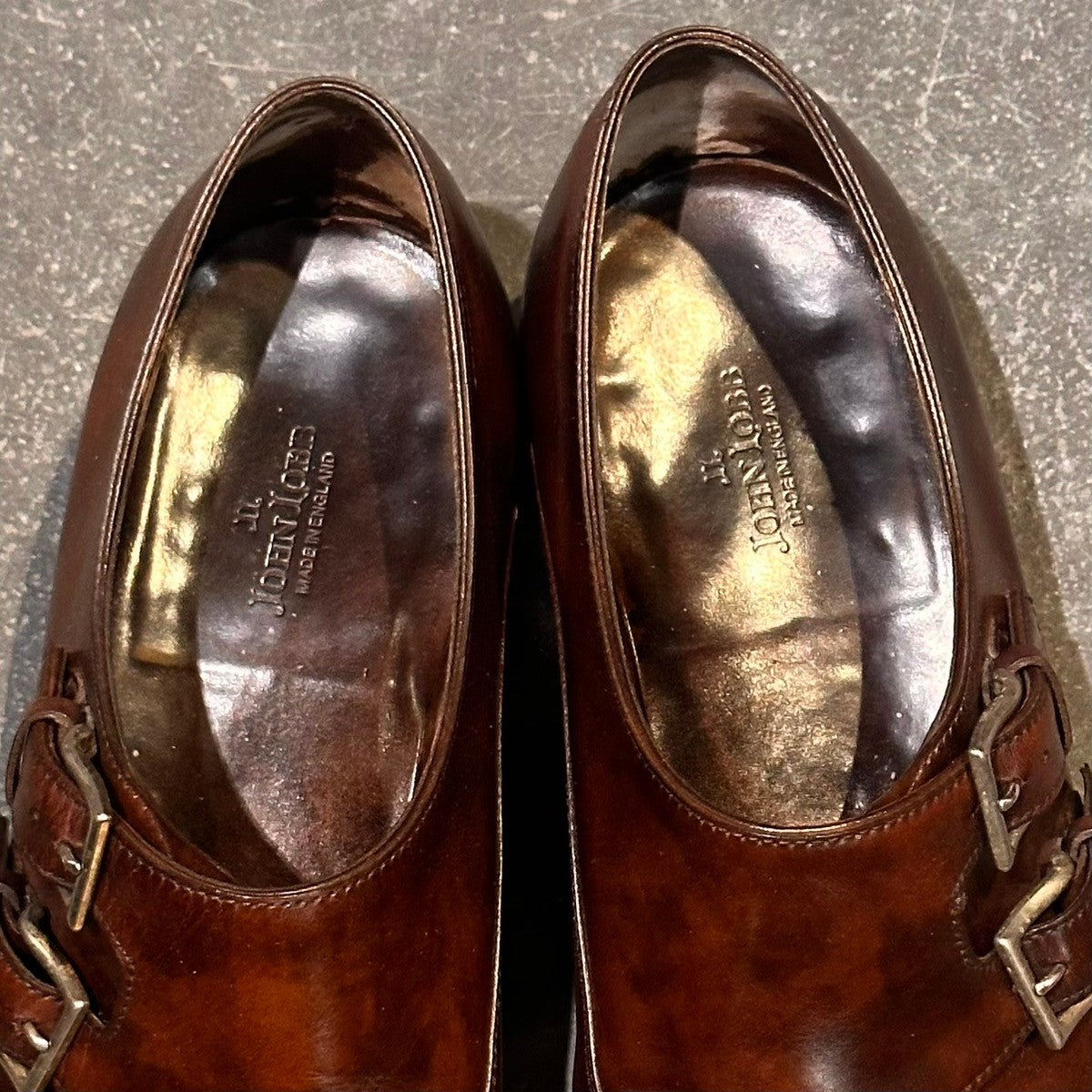 【JOHN LOBB】ジョンロブ チャペル ダブルモンク ミュージアムカーフ ダークブラウン サイズUK7D 8000ラスト