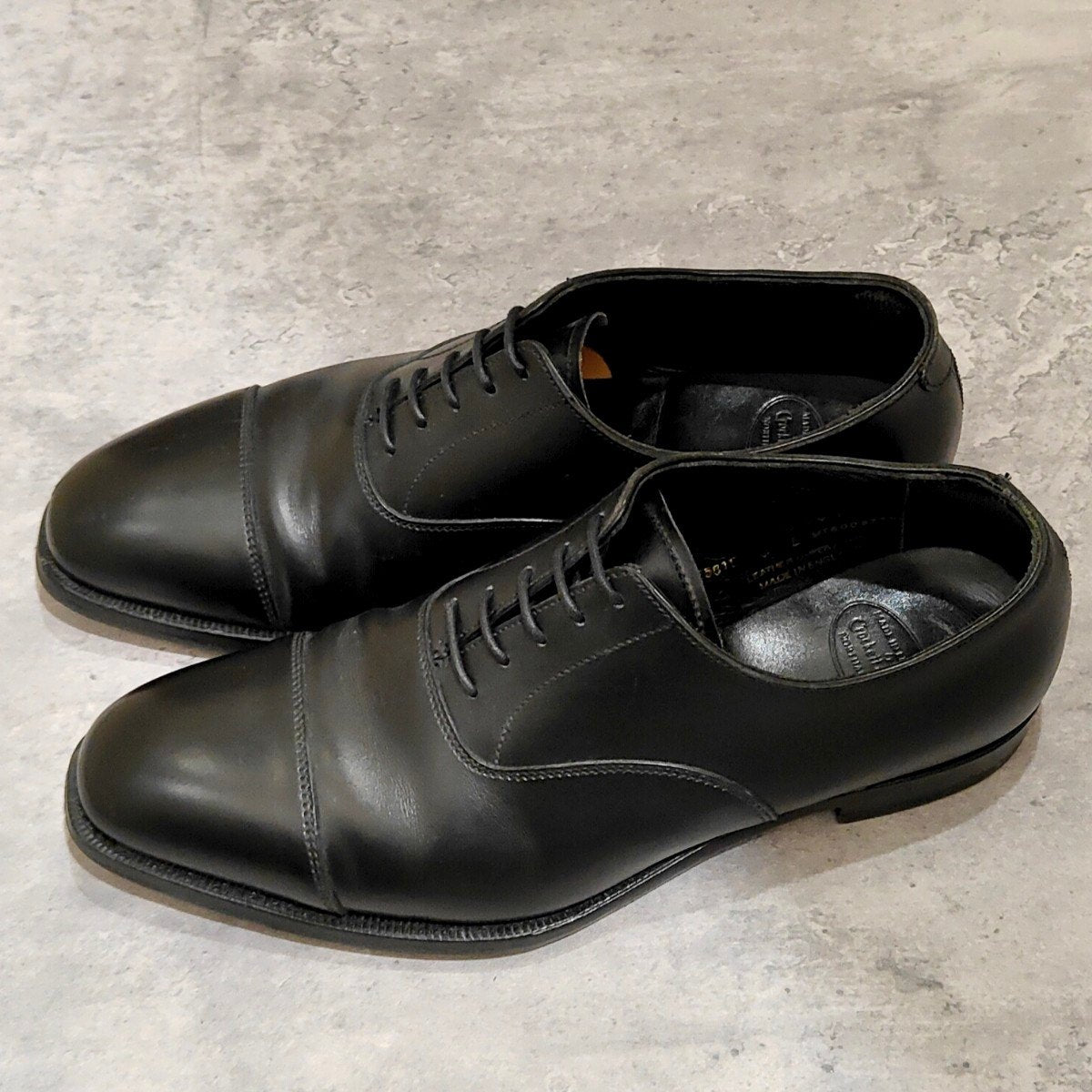 【CROCKETT&JONES】クロケット＆ジョーンズ オードリー3 ストレートチップ カーフ ブラック サイズUK5E 363ラスト