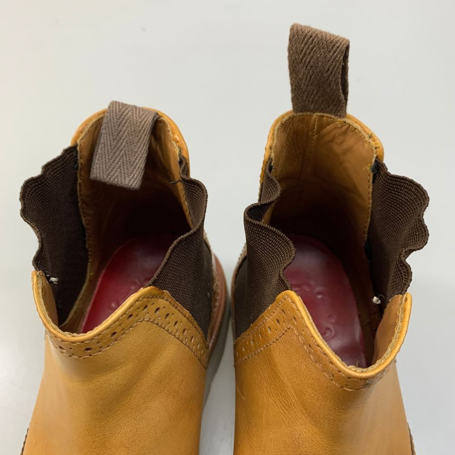 【GRENSON】グレンソン チェルシーブーツ サイドゴア ベージュ系 メンズ サイズ5