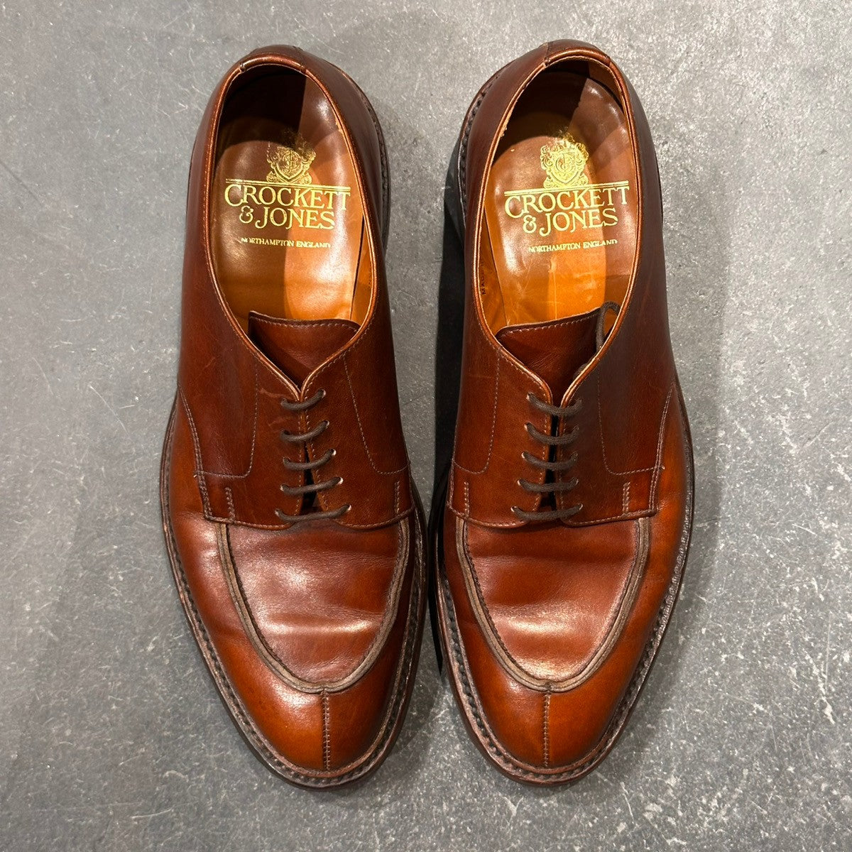 【CROCKETT&JONES】クロケット&ジョーンズ  SUBS サセックス Uチップ カーフ ブラウン サイズUK7E 363ラスト