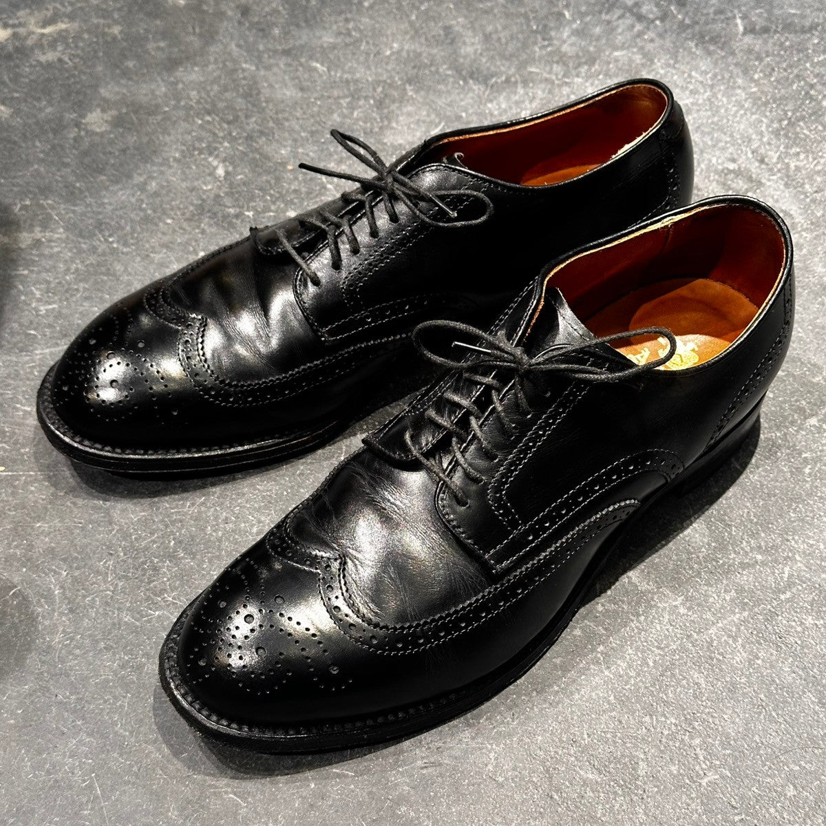 美品【ALDEN】オールデン 54210 ウイングチップ カーフ ブラック サイズUS8 モディファイドラスト