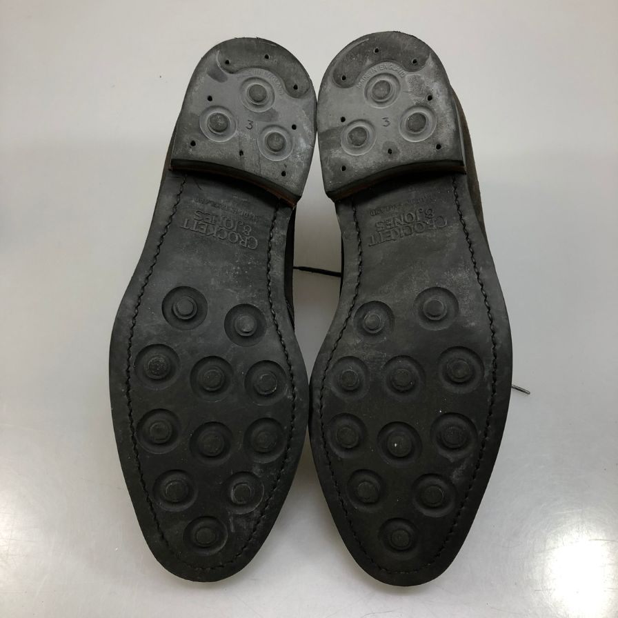 【Crockett & Jones】クロケット＆ジョーンズ  スエードシューズ スエード グレー（灰色） サイズ 6 ラスト