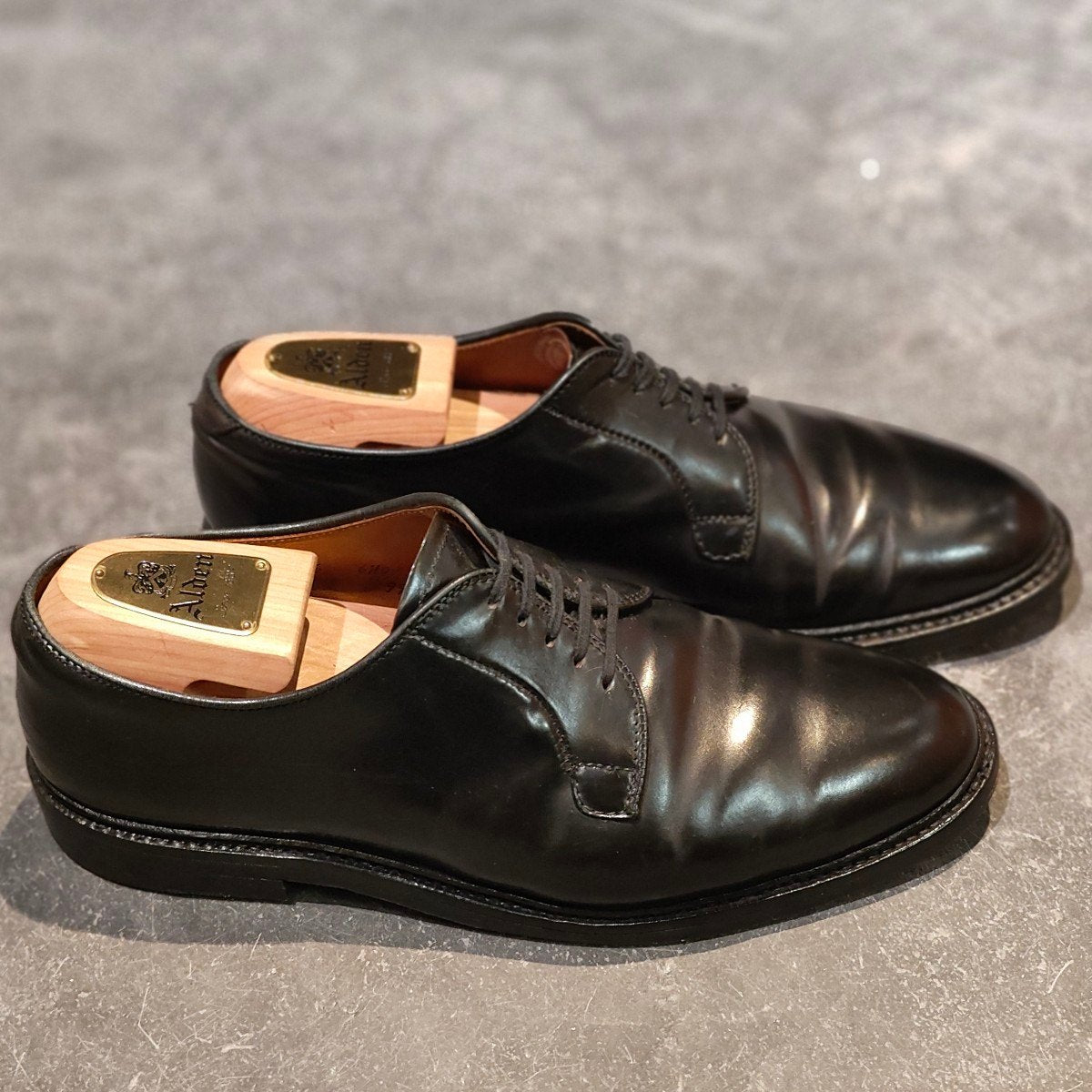 美品【ALDEN】オールデン 9901 プレーントゥ コードバン ブラック