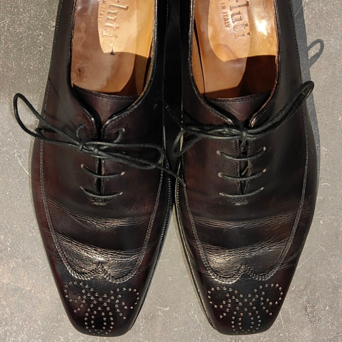 Berluti】ベルルッティ ウイングチップ カーフ ブラウンパティーヌ