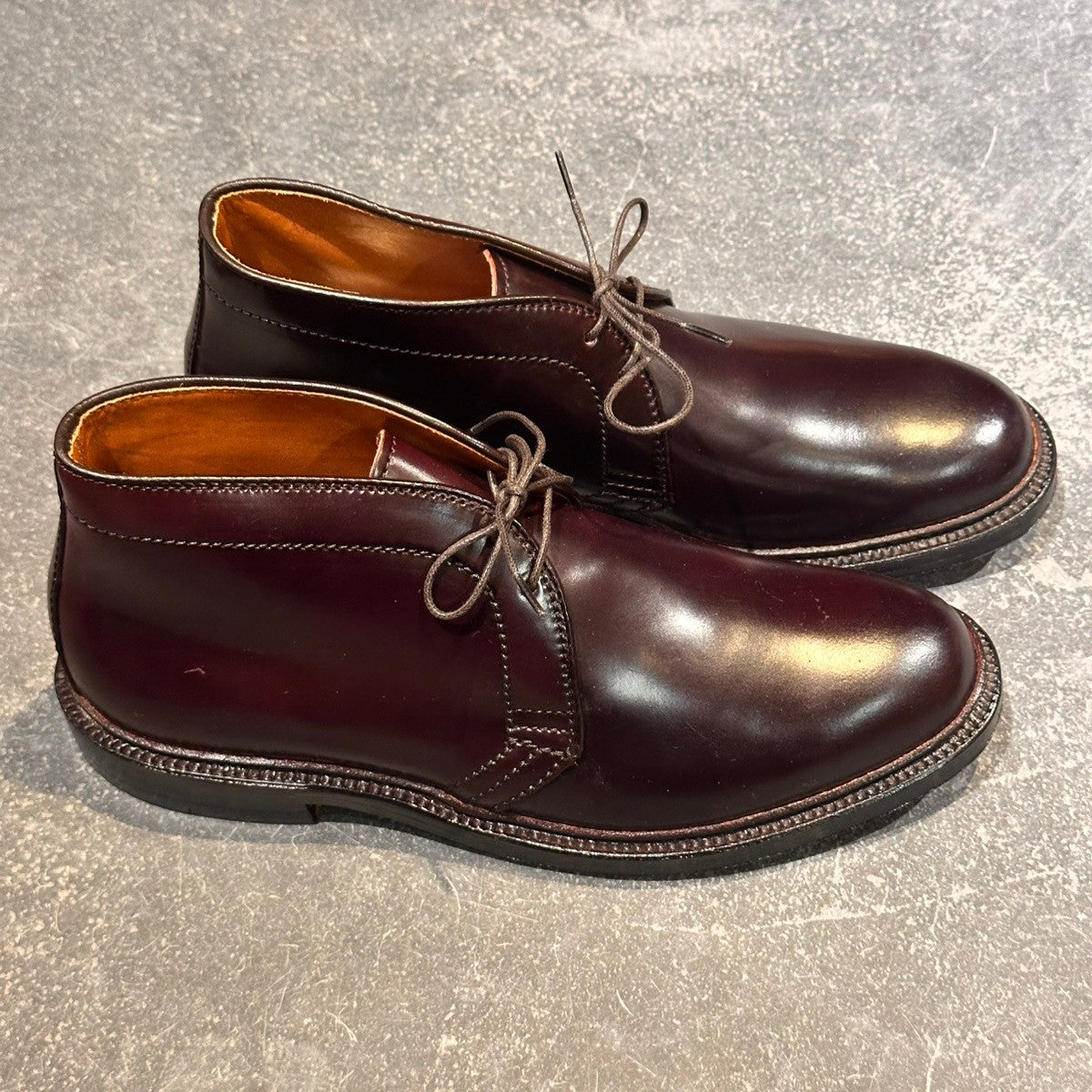 試着程度極美品【ALDEN】オールデン 1339 SHIPS別注 チャッカブーツ コードバン ダークバーガンディ サイズUS6.5D バリーラスト