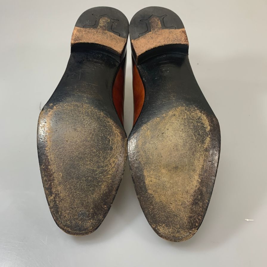 【JOHN LOBB】ジョンロブ レザーシューズ プレーントゥ イヤーモデル 2003 サイズUK6.5E メンズ ブラウン