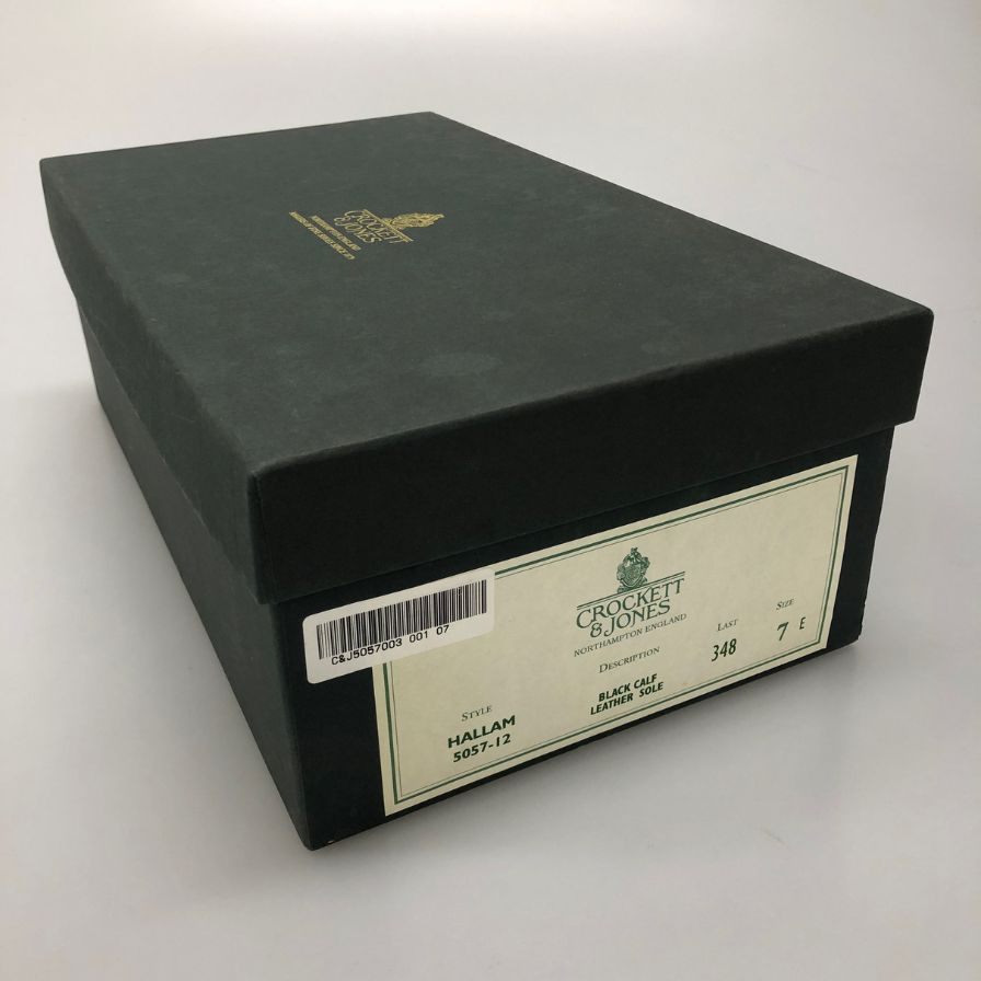 【CROCKETT&JONES】クロケット&ジョーンズ  ビジネスシューズ  ブラック（黒） サイズ 7E 348ラスト