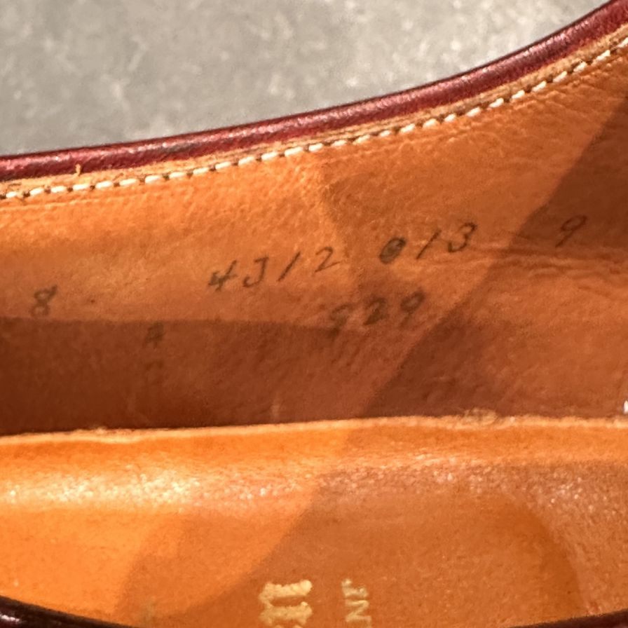【ALDEN】オールデン 929 ビジネスシューズ バーガンディ ボルドー サイズ US8C ラスト
