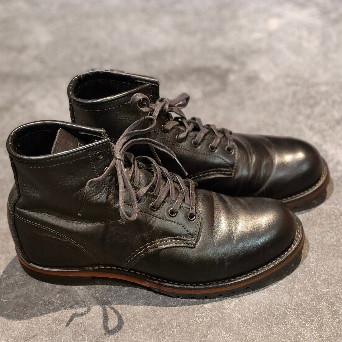 【RED WING】レッドウイング 9414 ベックマン ブーツ プレーントゥ ブラック サイズ US7