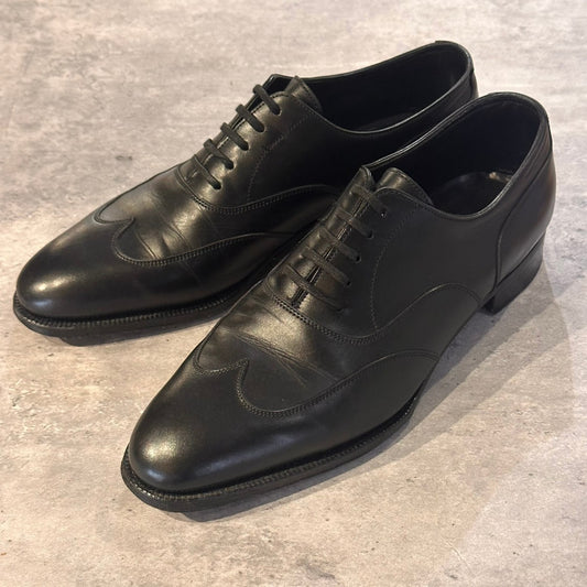 【JOHN LOBB】ジョンロブ ワーウィック ブラインドブローグ Sスタンプ(リジェクト品) カーフ ブラック サイズUK6D 7000ラスト