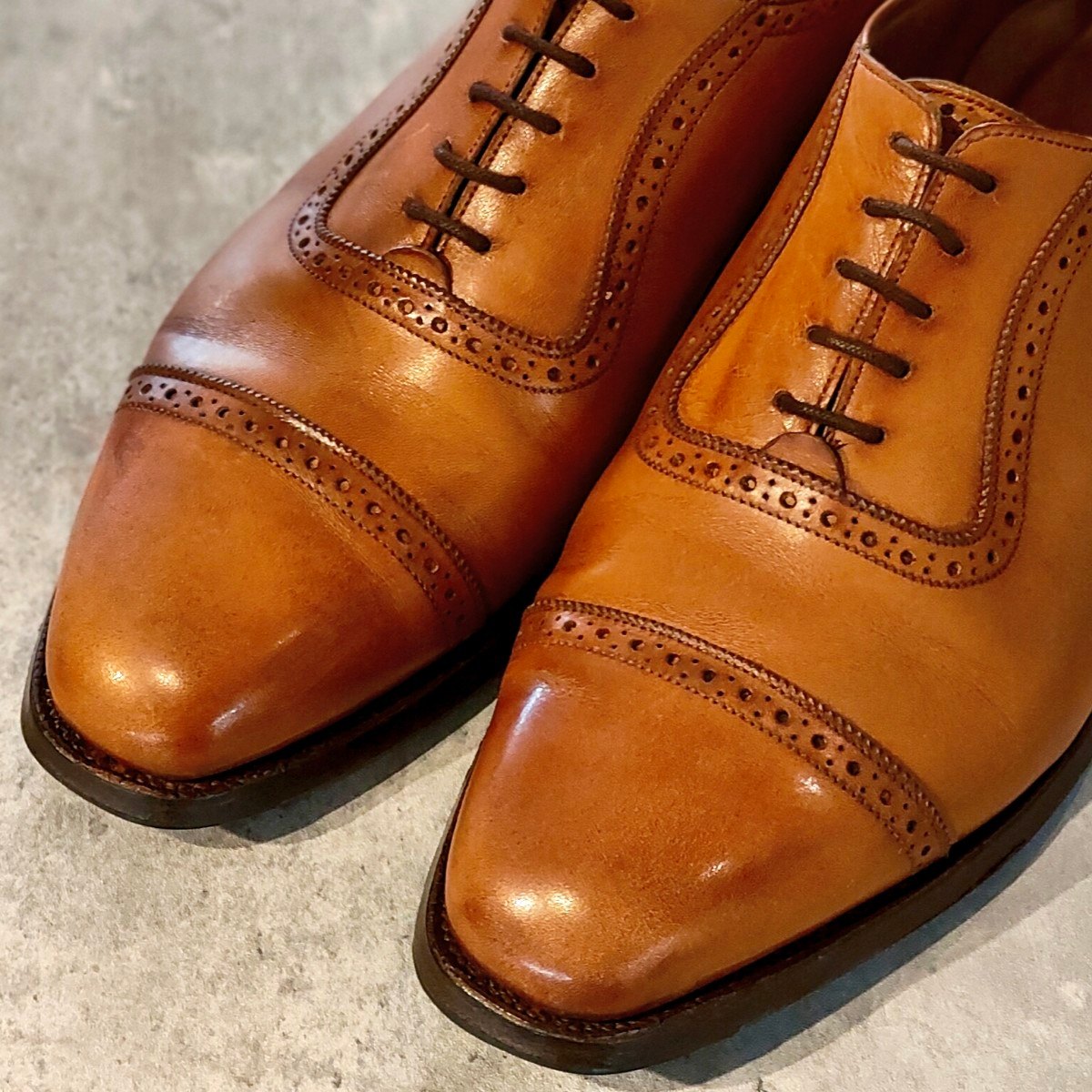 極美品【Tricker’s】トリッカーズ ベルグレイブ アデレード カーフ ブラウン サイズUK8