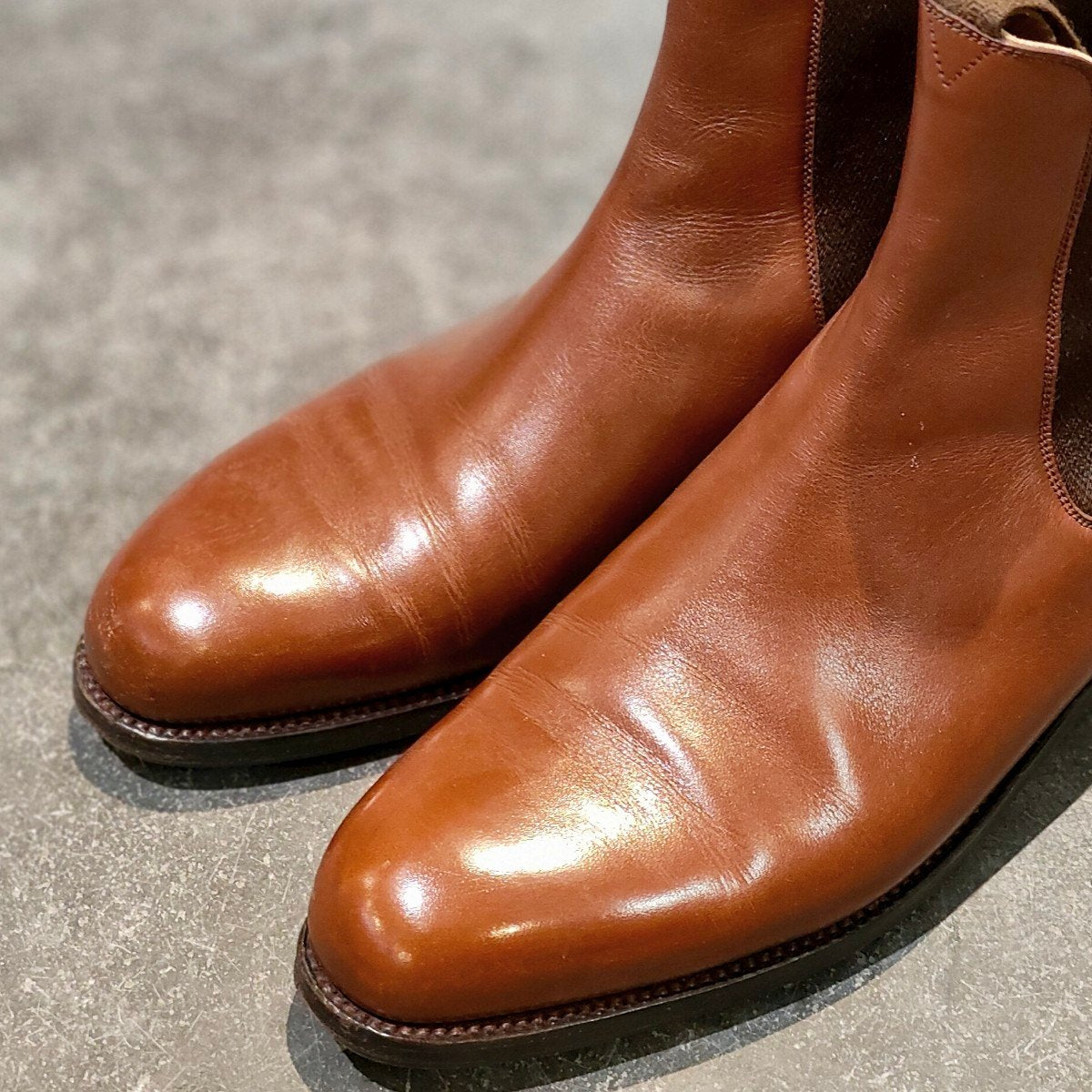 極美品【J.M.WESTON】ジェイエムウエストン 705 チェルシーブーツ タン