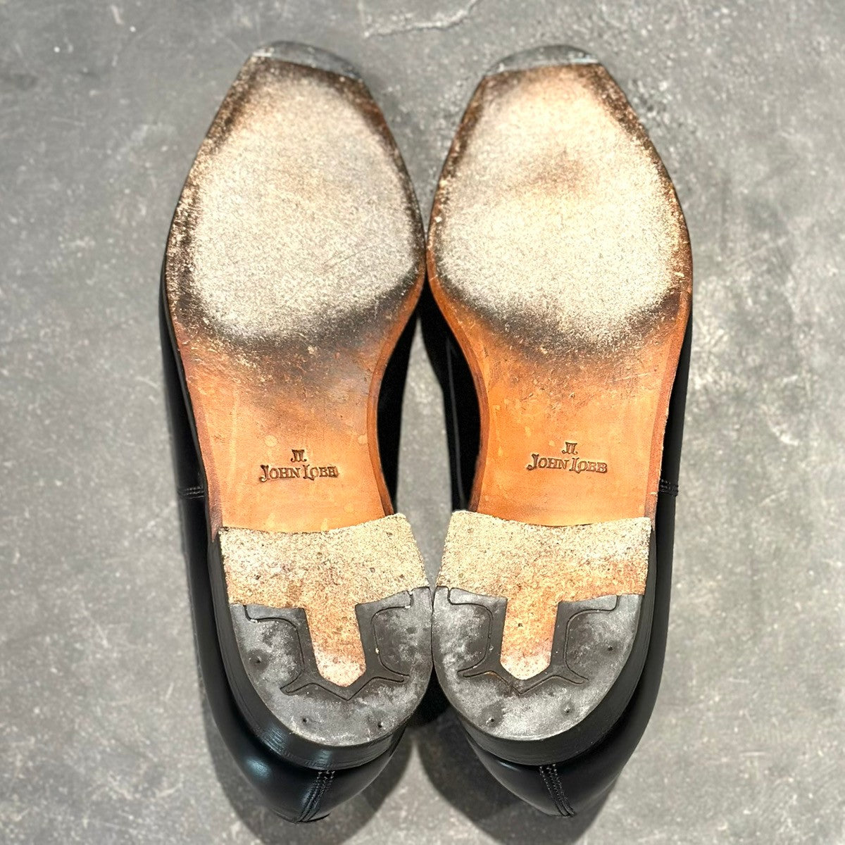極美品【JOHNLOBB】ジョンロブ シティ2 ストレートチップ カーフ ブラック サイズUK6D 7000ラスト