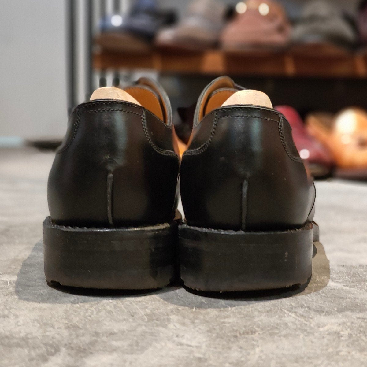 極美品 【J.M.WESTON】ジェイエムウエストン 641 ゴルフ Uチップ ボックスカーフ ブラック サイズ UK5E 31ラスト 参考定価￥187,000-