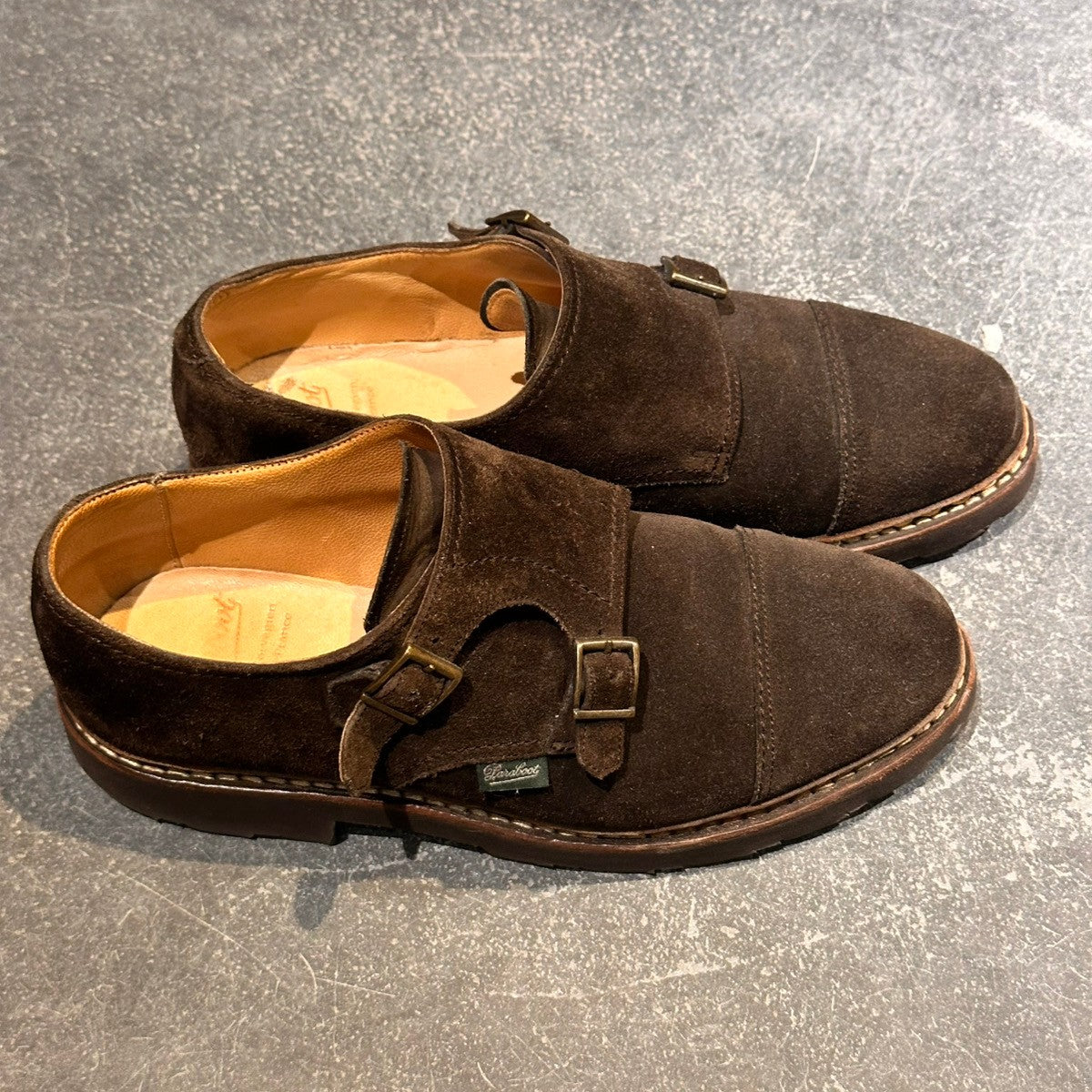 Paraboot】パラブーツ ウィリアム ダブルモンクストラップ スエード