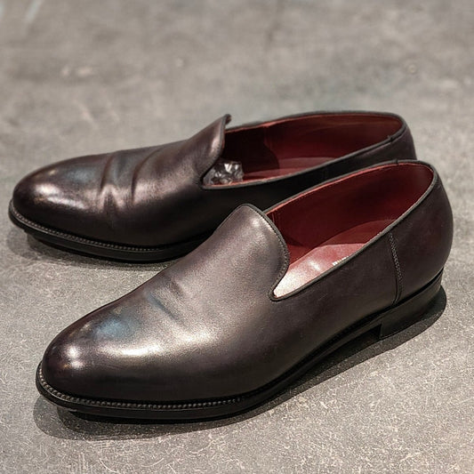 希少 美品【J.M. WESTON】ジェイエムウエストン 345 ウルトラウエストン スリッポン カーフ ブラック サイズ 7D