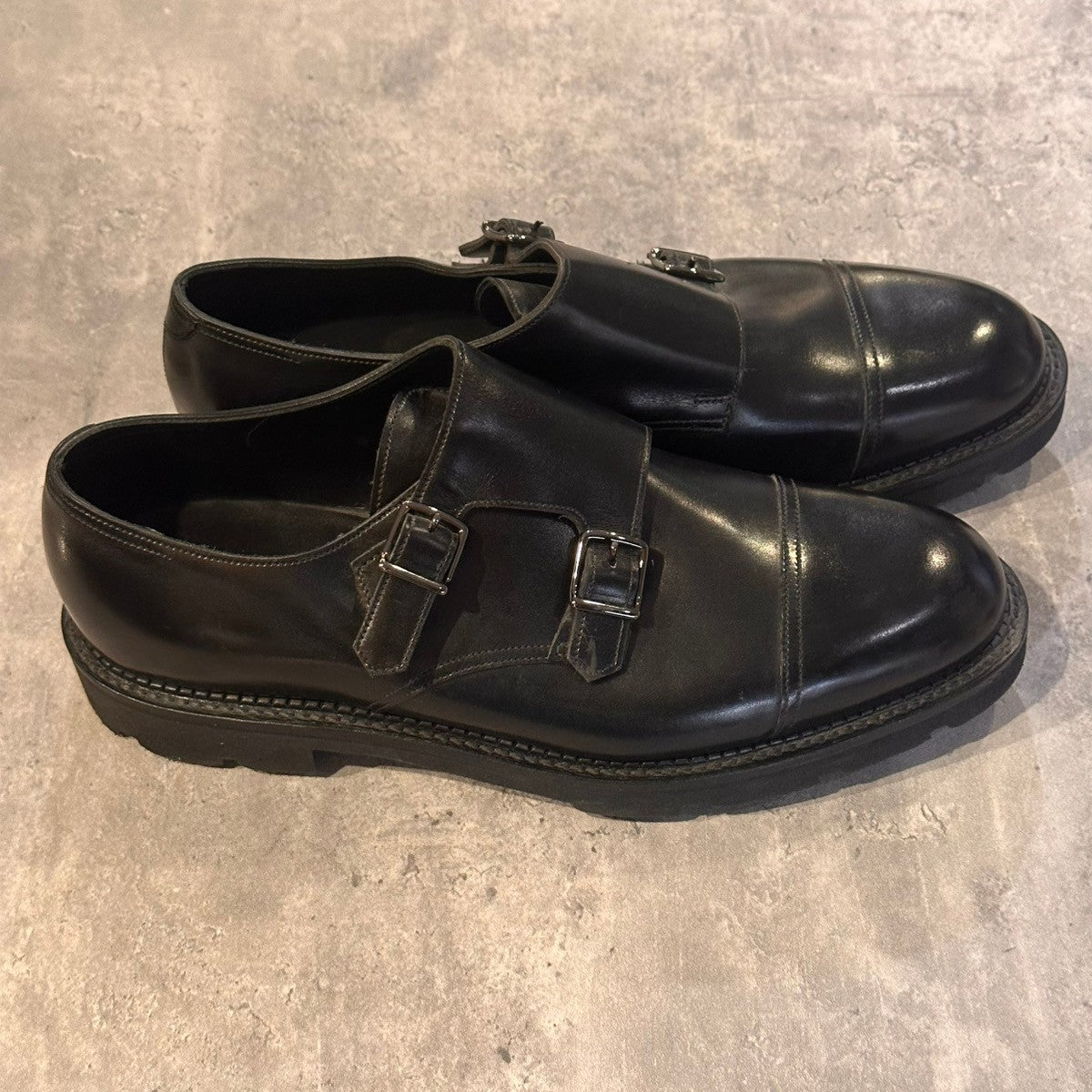 【オンライン限定】未使用品【JOHN LOBB】ジョンロブ ウィリアム ダブルモンク カーフ ブラック サイズUK7