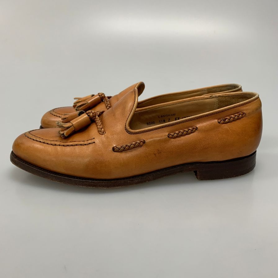 【CROCKETT&JONES】クロケット&ジョーンズ  ローファー カーフ ブラウン（茶系） サイズ UK7E ラスト