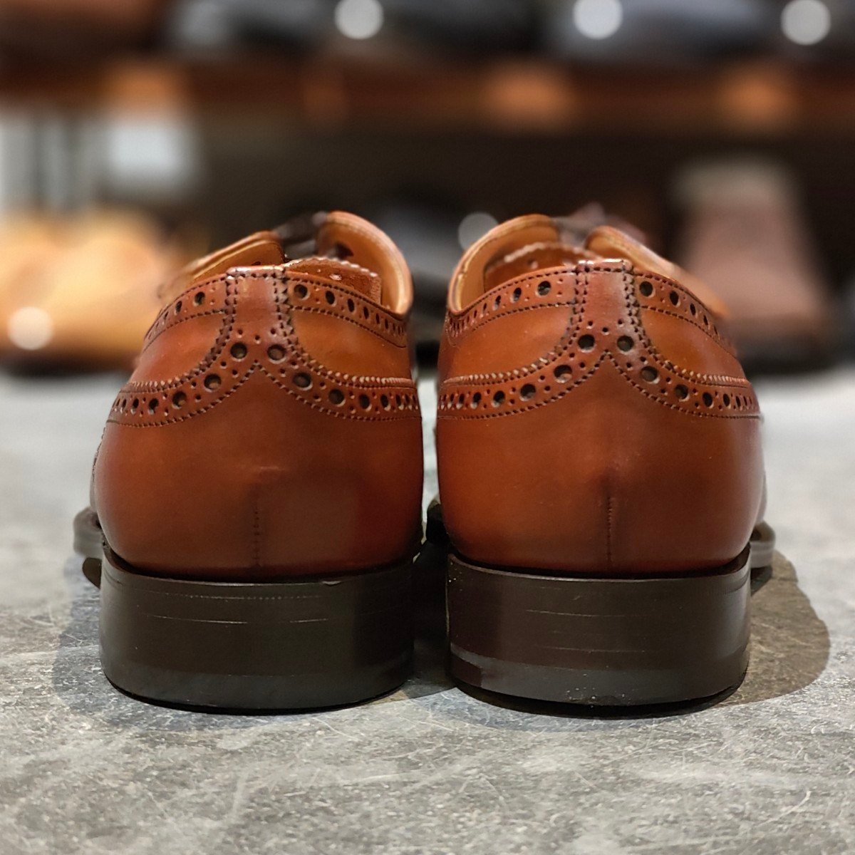 新品未使用【Church's】チャーチ チェットウインド 5都市 ウイングチップ ネバダカーフ ウォルナット サイズ UK75F 173ラスト 参考定価定価￥181,500-