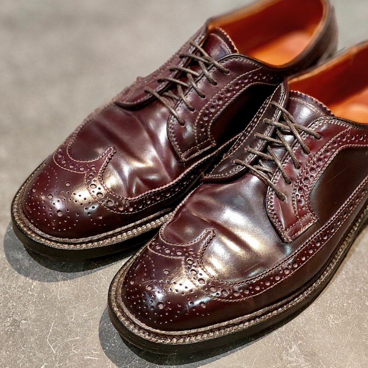 美品【ALDEN】オールデン 975 LWB コードバン ダークバーガンディ