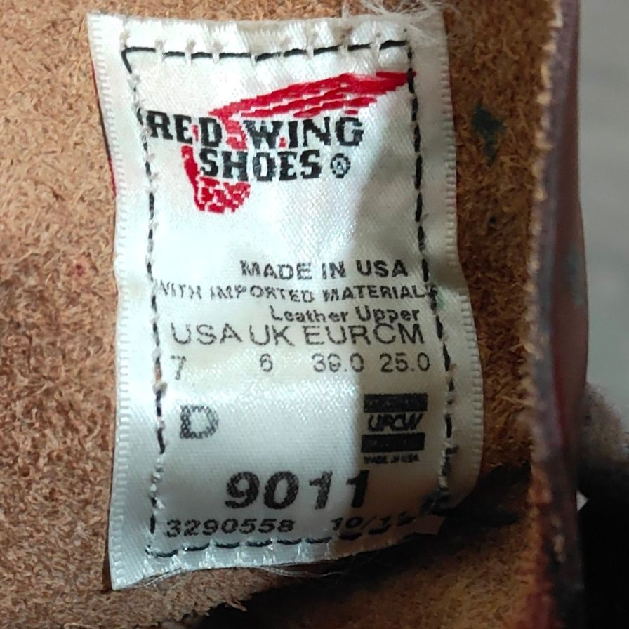 【REDWING】レッドウイング 9011 ブーツ ベックマン カーフ ブラックチェリー サイズUS7D